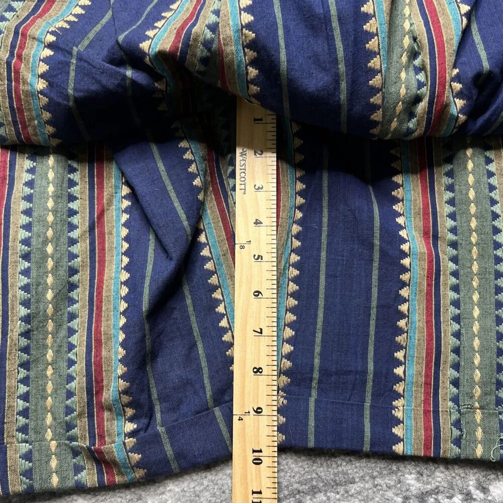 COSI L’Uomo Vintage 90s Shorts Mens 38 x 10 Aztec Stripe Pleated Cotton